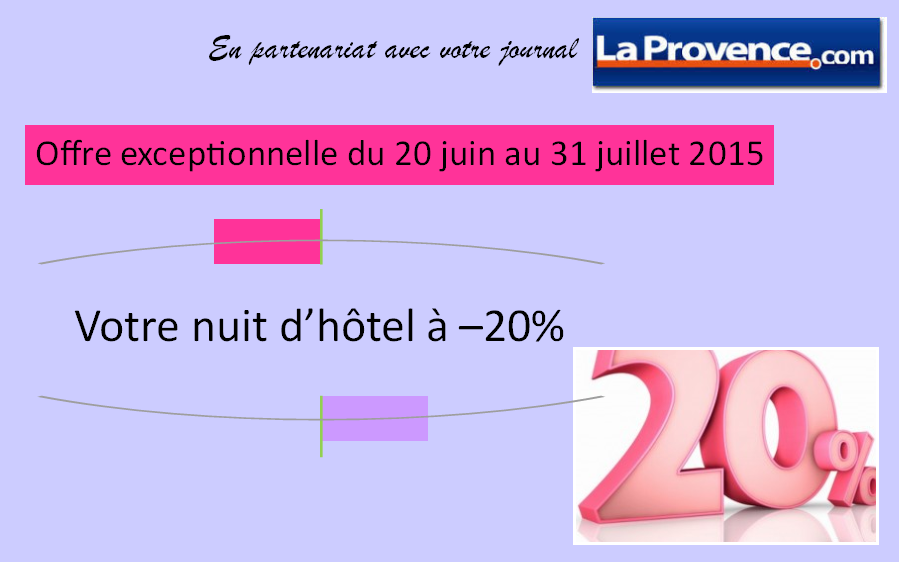 hôtel à Gréoux : offre à - 20%